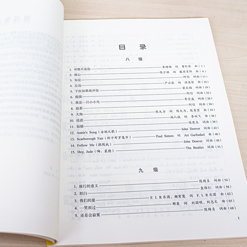 民谣吉他考级教材8-10级 中国音乐学院社会艺术水平考级全国通用教材新开考科目八至十级专业考试书籍 中国音乐学院民谣吉他教程书 - 图3