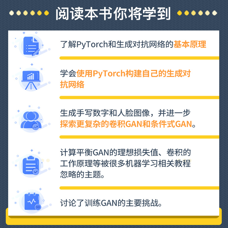 PyTorch生成对抗网络编程 动手学深度学神经网络与深度学习图像识别 GAN卷积图像生成Python编程从入门到精通书籍新华书店正版书籍 - 图2