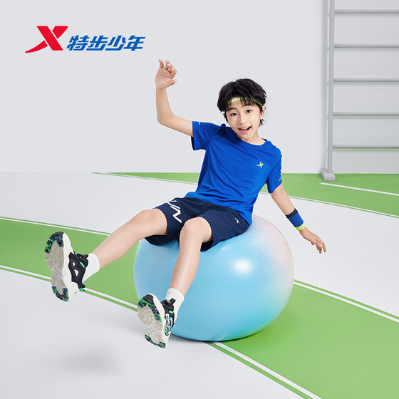 Xtep children's clothing children's short-sleeved T-shirt 2026 summer new style medium and large children's quick-drying tops for boys and girls sports summer clothes