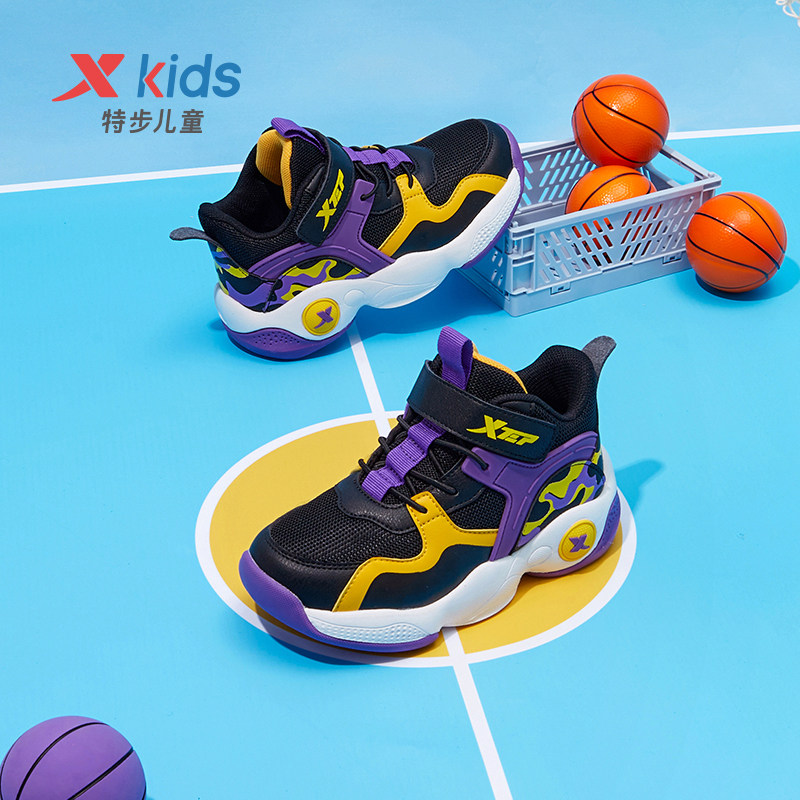 特步儿童2023春秋新款男童透气童鞋 特步童装运动鞋