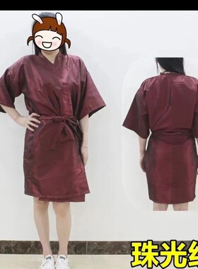理发店客服围布 美发客袍发廊剪发和服高档染发顾客服美容院SPA服
