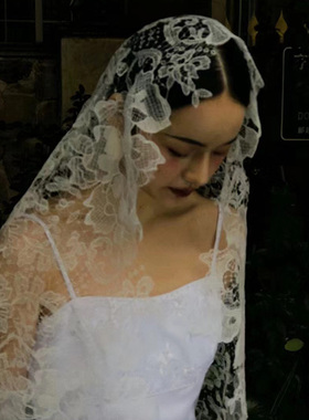 cheli丘林森系主婚纱头纱