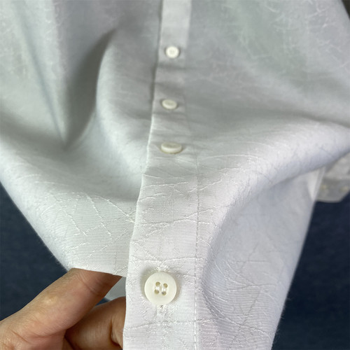 专柜50码圣迪~休闲风长袖衬衫男中长款翻领纽扣开衫宽松通勤G37 - 图2