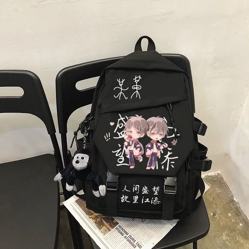 Moveka Moto Anime School Bag Shengwangjiang Tim Новелы Период Ученица Девочки со школьным рюкзаком для средней школы