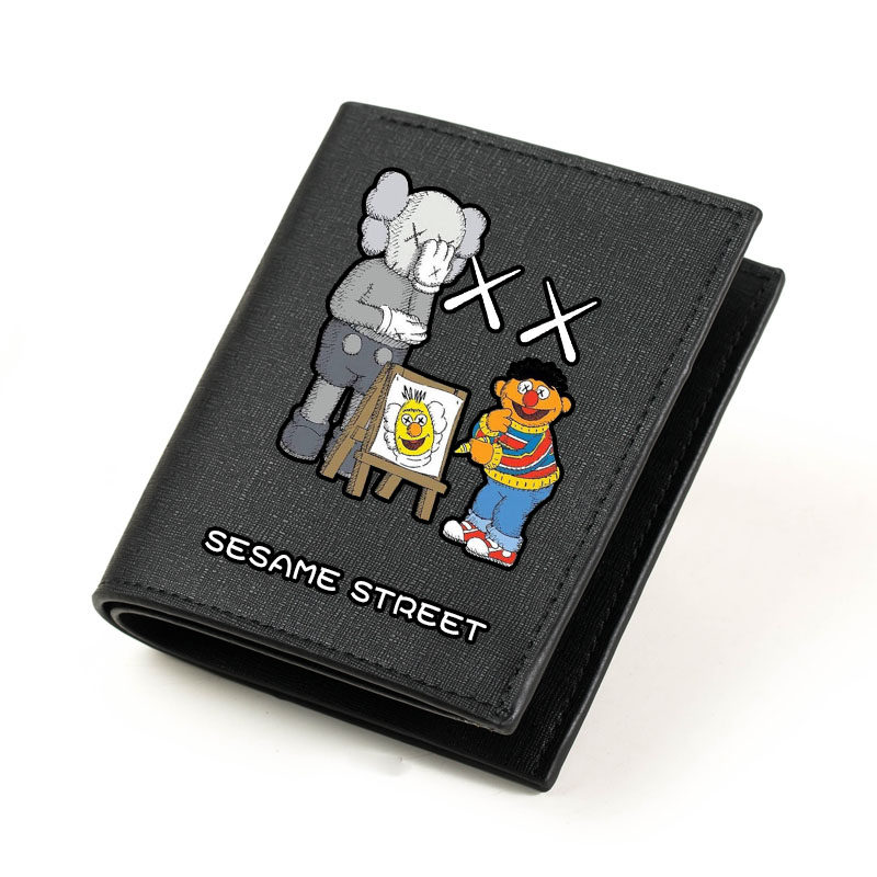 kaws联名芝麻街动漫周边男女钱夹 米芙卡钱包