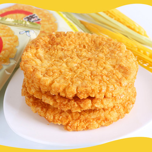 旺旺大米饼实惠袋装大礼包膨化食品宿舍童年怀旧儿童小零食雪米饼 - 图2