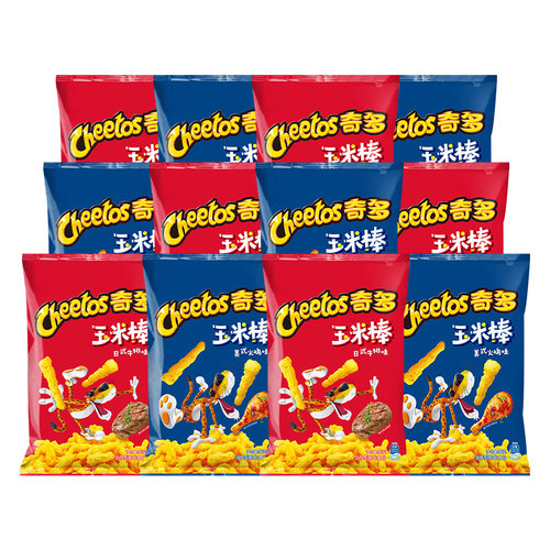 奇多玉米棒90g*6袋大包装日式牛排火鸡味薯条解馋儿童休闲零食品 - 图3