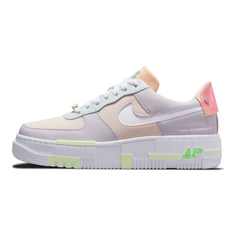 Nike Air Force 1空军AF1联名LPL白淡紫像素女低帮板鞋DO2330-511 - 图3