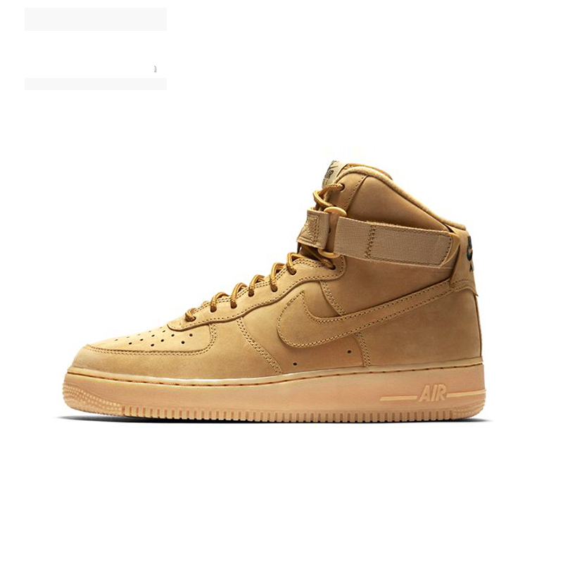 Nike Air Force1空军一号AF1男女小麦黄棕色低高帮板鞋CJ9178-200