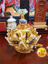 Dao Supplies Daojiaojia Qigong Hat Tai Chi Lotus Crown Lotus Crown View Tay Blue Lotus Crown Track Home Supplies
