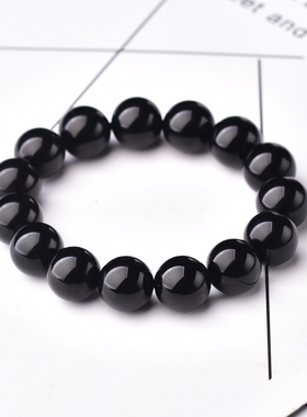 黑色饰品手串男士情侣礼物佛珠