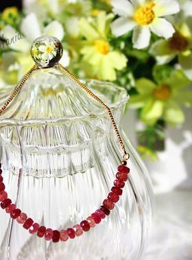 蓝宝石月光刻面美国进口独家手链