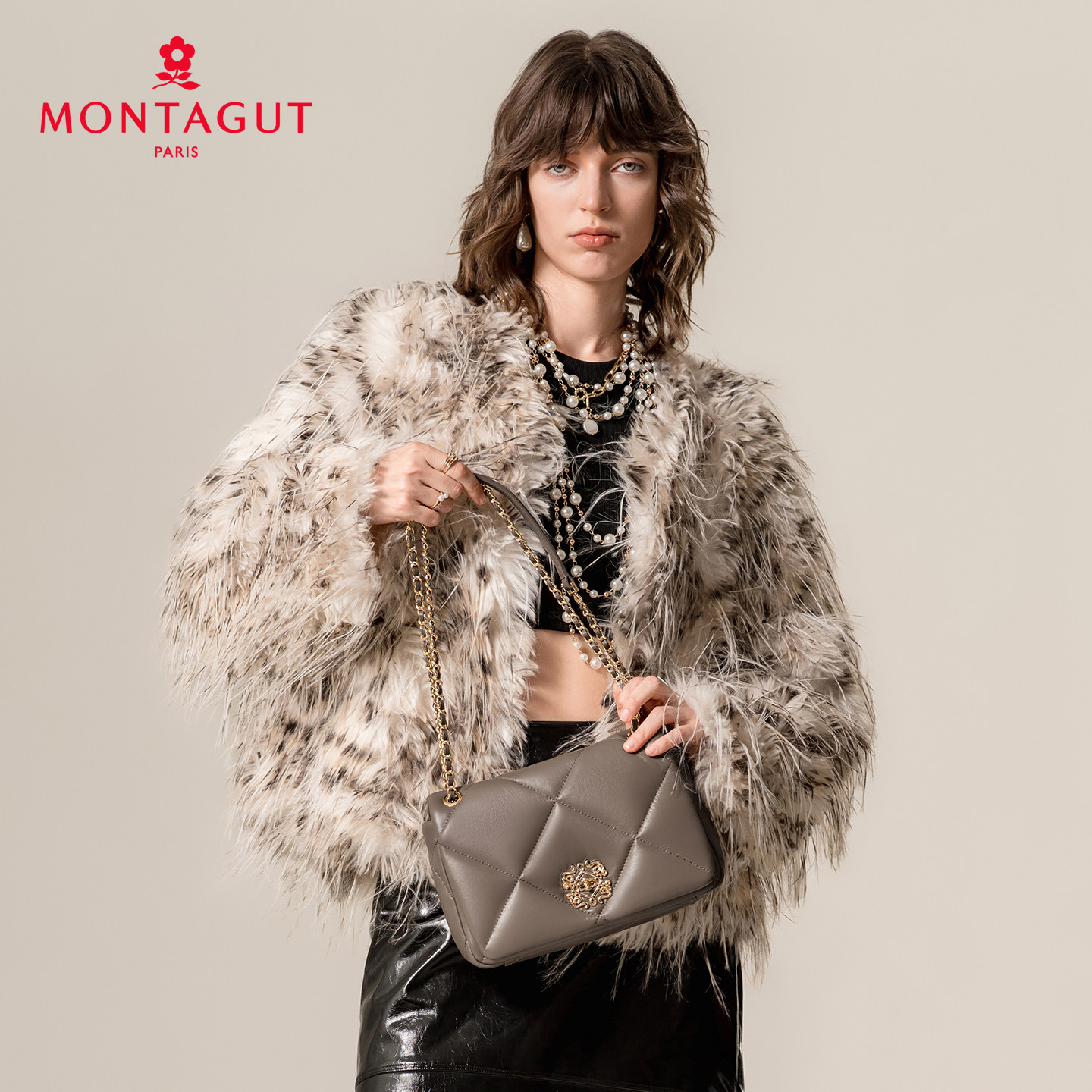 梦特娇官方女包羊皮新款小香风单肩链条包妈妈包真皮斜挎包小方包,淘宝优惠券,粉丝福利购,淘宝优惠卷