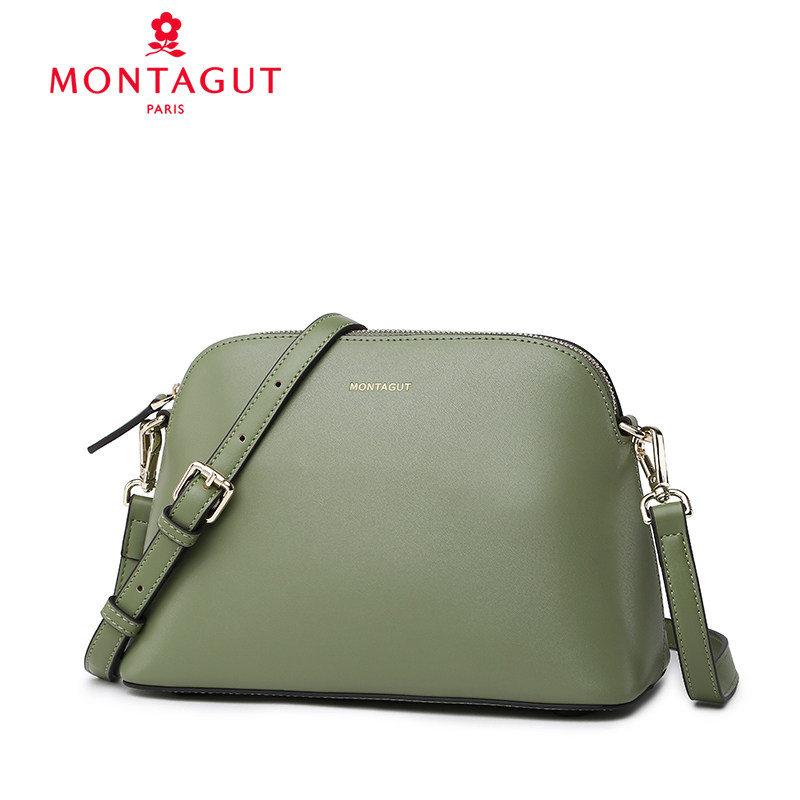 梦特娇女士休闲贝壳简约潮流斜挎包 梦特娇皮具女士包袋