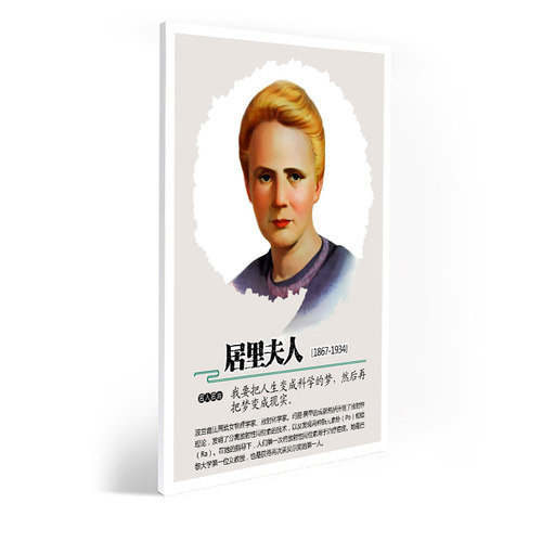 定制伟人画像名人名言励志挂画学校环创教室装饰科学家画像订做