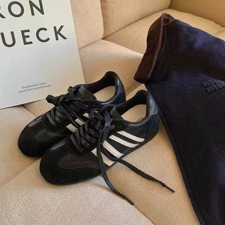 内增高德训鞋女秋冬新款复古圆头系带运动休闲鞋女百搭厚底阿甘鞋,淘宝优惠券,粉丝福利购,淘宝优惠卷