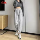 Li Ning, осенние флисовые черные весенние штаны для отдыха