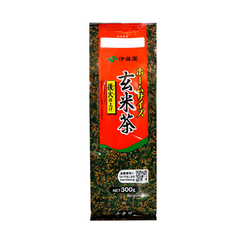 店主推荐 日本原装进口伊藤园后火玄米茶绿茶无添加300g 包装袋装