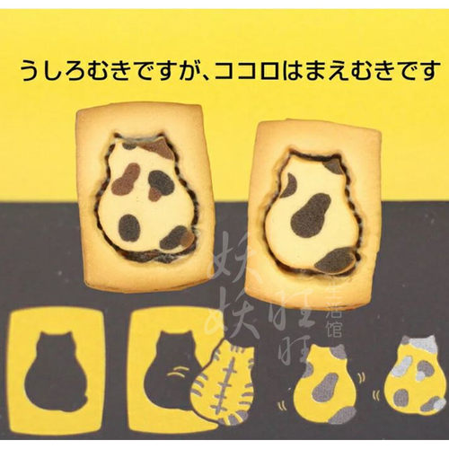 超可爱伴手礼！代购日本猫咪牛乳/巧克力曲奇饼干礼盒 情人节礼物 - 图2