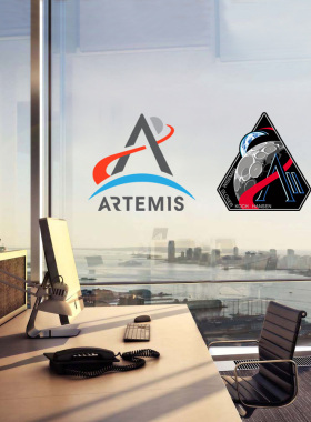 Artemis阿尔忒弥斯号墙贴办公玻璃装饰居家创意车贴咖啡店贴纸