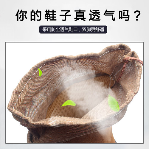 劳保鞋油田靴子单靴男电焊工高筒高帮钢包头防尘防砸耐油防臭防滑 - 图3