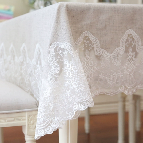 Северная бытовая домашняя хлопка и льняная европейская ткань твердое льняное квадратное квадратное квадратное столовое столовое столовое столик крышка с высокой таблеткой с высоким уровнем