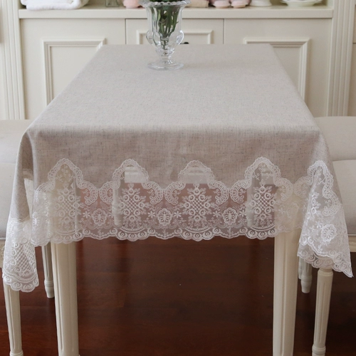 Северная бытовая домашняя хлопка и льняная европейская ткань твердое льняное квадратное квадратное квадратное столовое столовое столовое столик крышка с высокой таблеткой с высоким уровнем