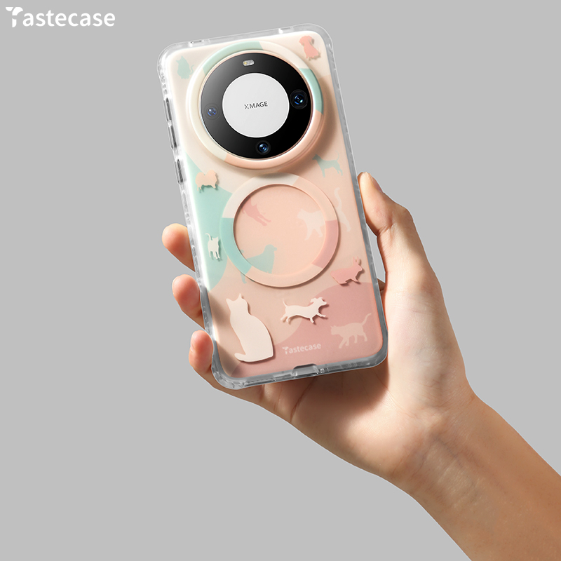 Tastecase新款动物园磁吸手机壳适用于华为Mate60Pro+保护壳原创磨砂卡通可爱Mate60Pro个性时尚防摔手机套 - 图1