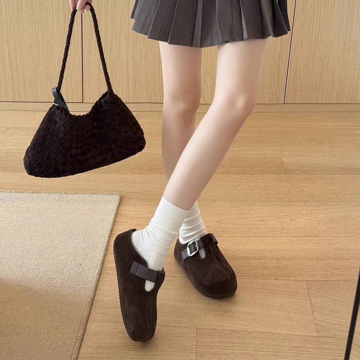 32码起【5.5cm】软底厚底增高勃肯鞋女2025秋休闲外穿包头拖鞋女,淘宝优惠券,粉丝福利购,淘宝优惠卷