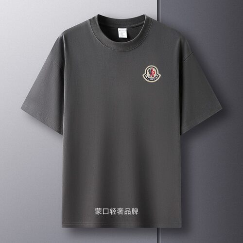 蒙口柒男士T恤正品新款短袖t恤圆领休闲半袖纯棉宽松国际大牌上衣 - 图3