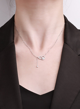 流苏葫芦项链女2025新款新中式锁骨链925纯银轻奢小众高级感颈链