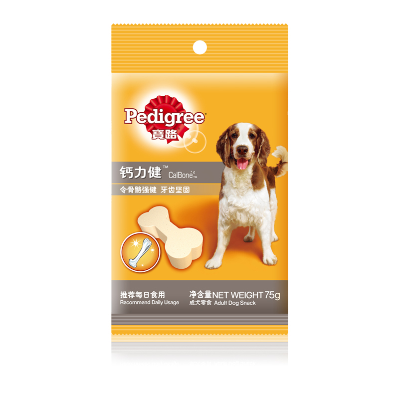 宝路狗零食成犬钙力健狗宠物食品泰迪金毛犬75g*6-图3