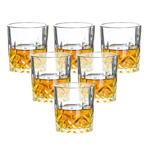 威士忌酒杯洋酒杯子玻璃啤酒杯网红家用白酒套装古典钻石红酒酒具-图3