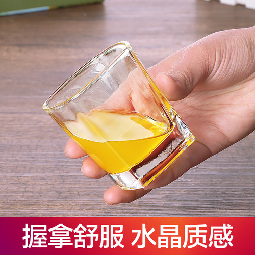 玻璃杯子套装水杯果汁啤酒杯牛奶喝水杯耐热泡茶无盖客厅茶杯家用 - 图2