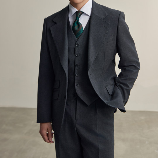 Flat round square middle business suit men's suit getting married