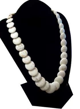 波西米亚风手工原创白色锁骨链