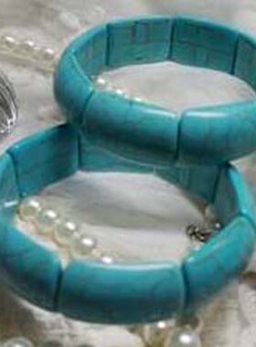 绿松石男女款饰品中号八瓣手串