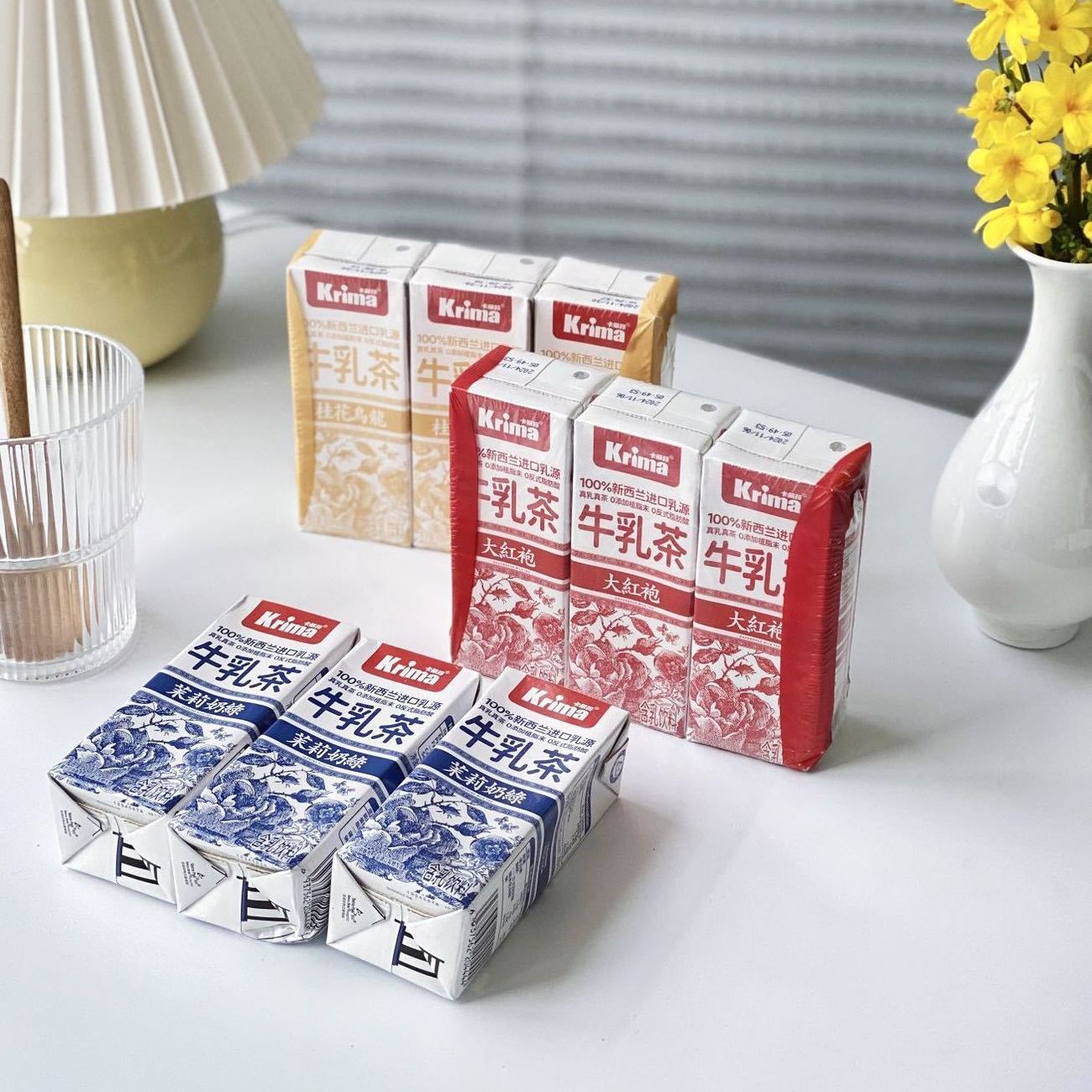卡丽玛牛乳茶奶茶盒装进口乳源添加茉香奶绿大红袍桂花乌龙下午茶 - 图3