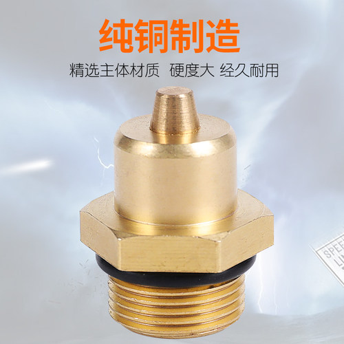 气胀轴充气嘴1分2分黄铜接头打气M14气门芯M16X1.5气涨轴气嘴配件 - 图0