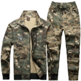 Осенний хлопковый эластичный износостойкий камуфляжный комбинезон, увеличенная толщина