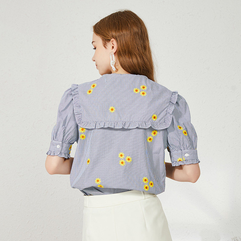  简朵蕾丝衫/雪纺衫