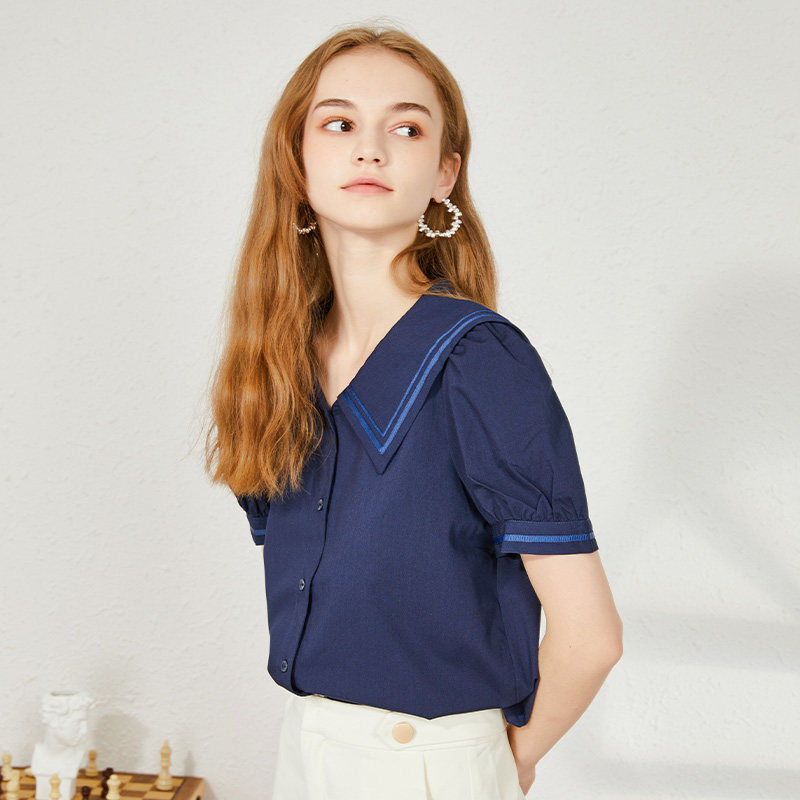  简朵蕾丝衫/雪纺衫