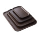 Walnut colored full bamboo tray barbecue dessert wooden tray