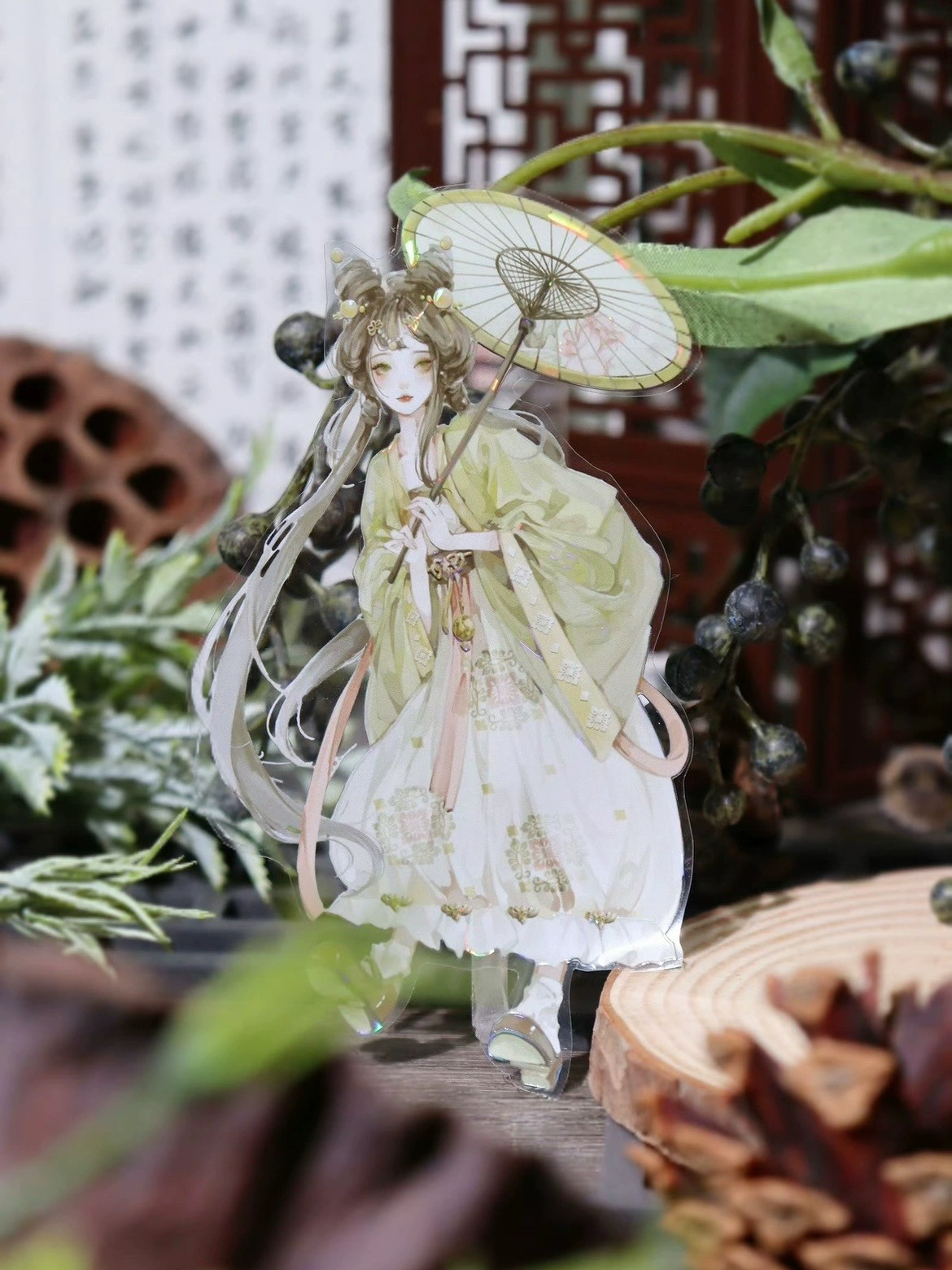 一木一横 长安一梦 古风人物小姐姐咕卡流麻手帐pet胶带分装