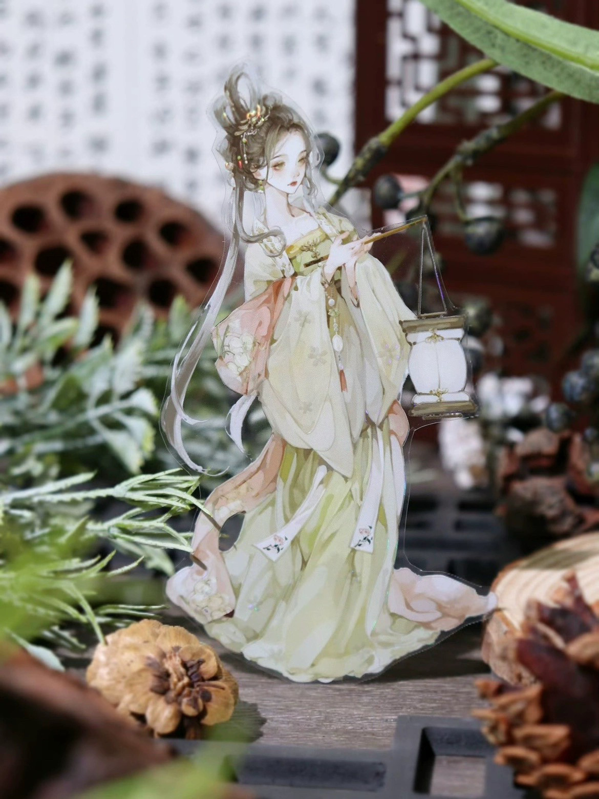 一木一横 长安一梦 古风人物小姐姐咕卡流麻手帐pet胶带分装