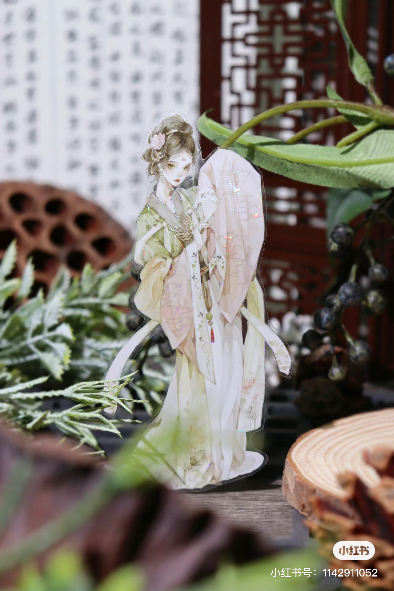 一木一横 长安一梦 古风人物小姐姐咕卡流麻手帐pet胶带分装