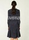 Vogel British LKB ຍີ່ຫໍ້ໃຫມ່ໃນພາກຮຽນ spring ແລະ summer temperament peak collar retro polka dot ພິມເພັດປຸ່ມເພັດ elegant dresses elegant