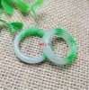 Jade green ring Myanmar old pit material ring