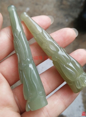 新疆和田玉龙头把玩