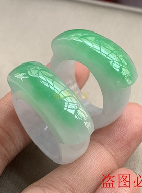 玉石翡翠马鞍现货圆圈扳指